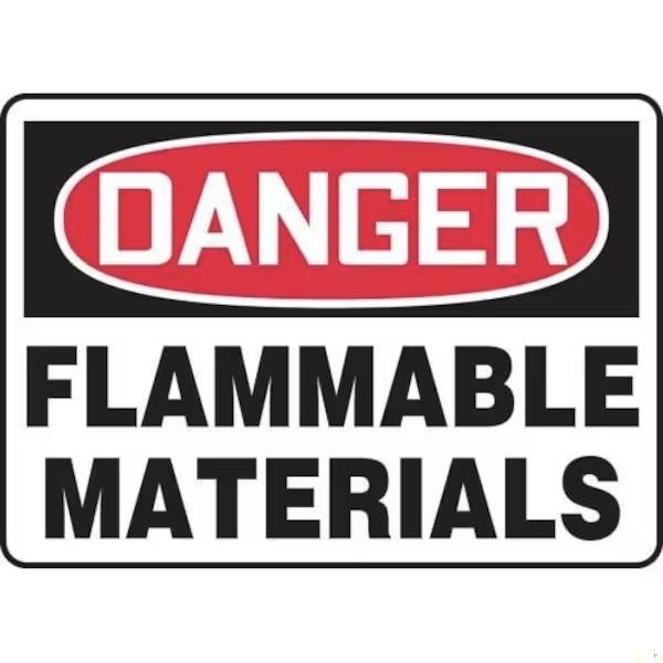 Accuform OSHA DANGER SAFETY SIGN FLAMMABLE MCHG052XT MCHG052XT - main